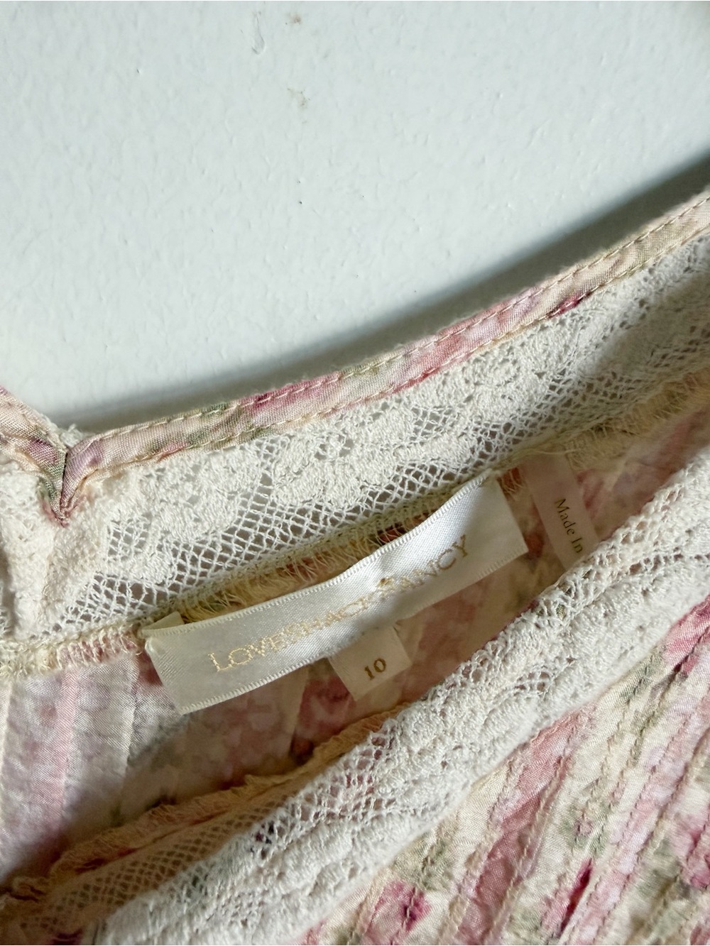 LoveShackFancy Pirelle Mini Dress in Frosted Petal Pink - Picture 4 of 15